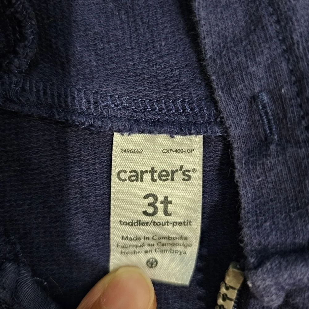 CARTER'S Toddler's Zip Up Hoodie
